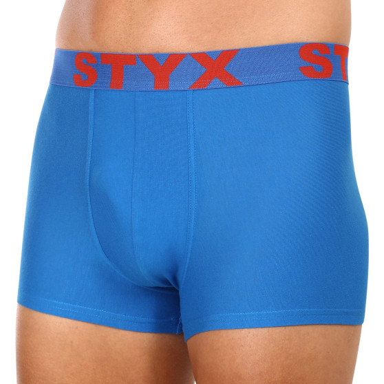 3PACK pánske boxerky Styx športová guma modré (3G1167)