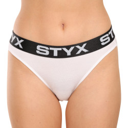 Dámske nohavičky Styx športová guma biele (IK1061)