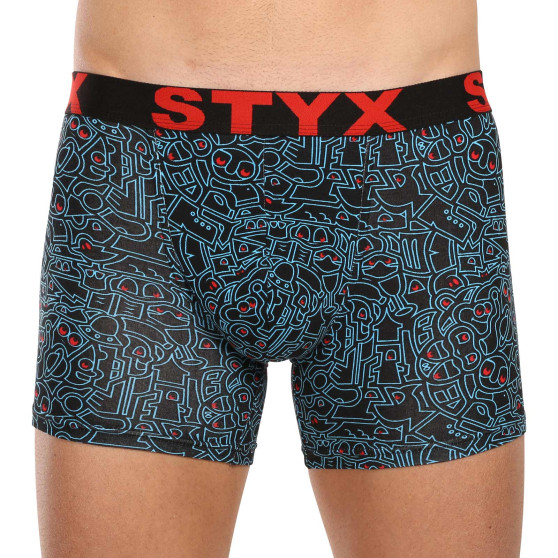3PACK pánske boxerky Styx long art športová guma viacfarebné (3U12672/2)