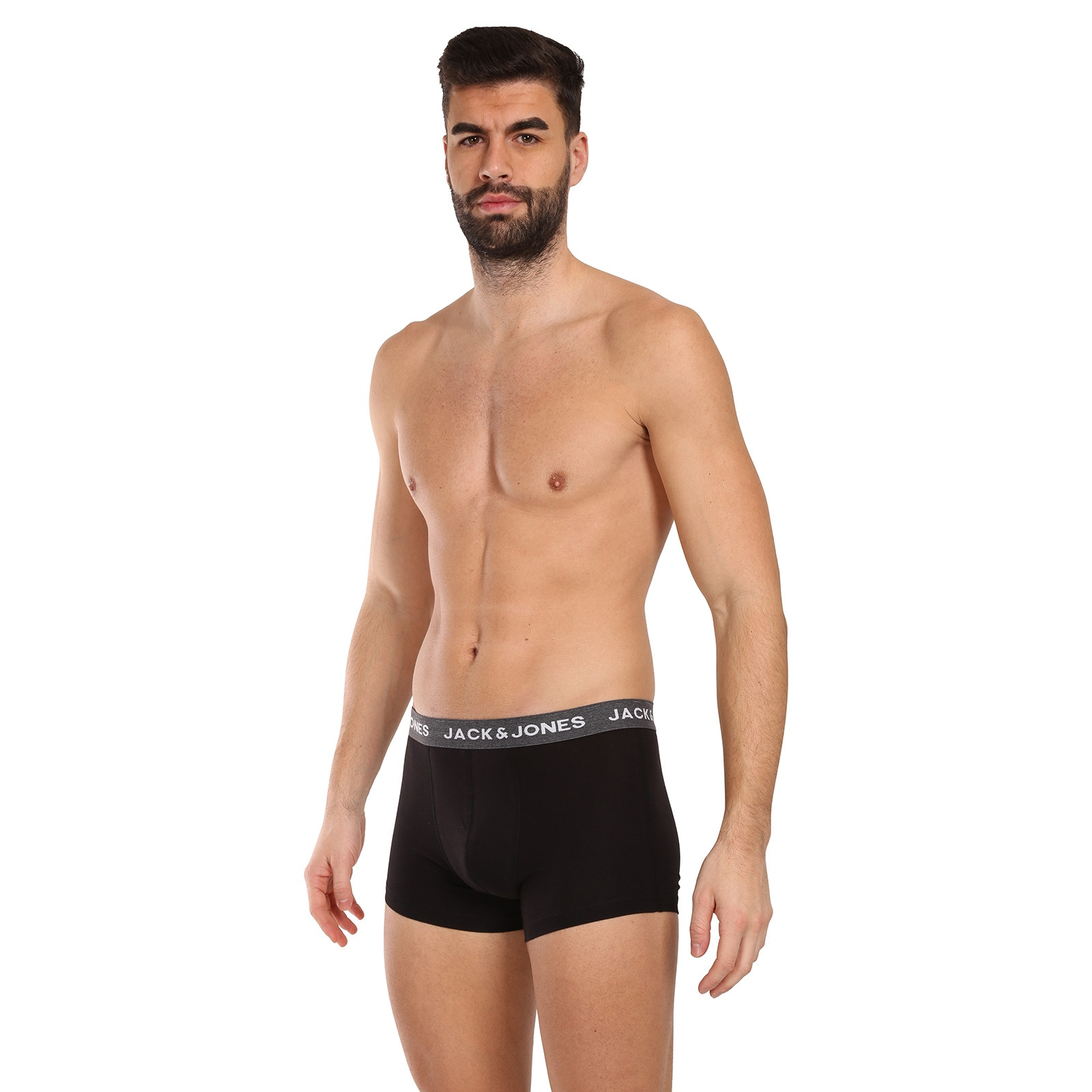 5PACK pánske boxerky Jack and Jones čierne (12142342) XL.