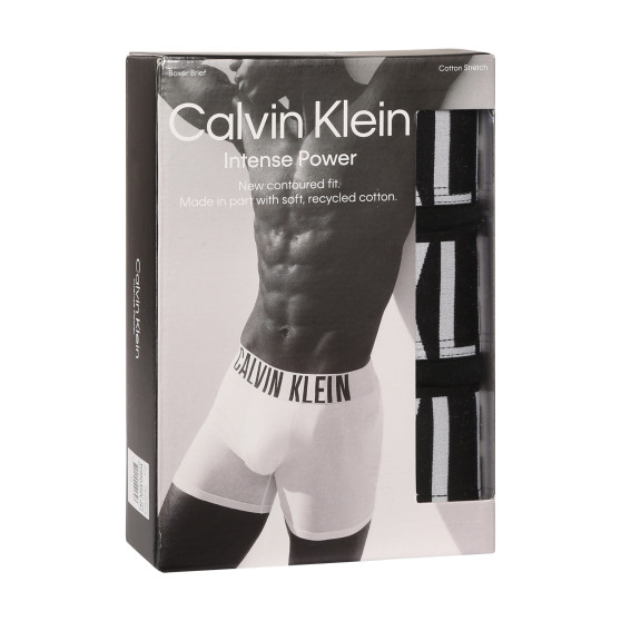 3PACK pánske boxerky Calvin Klein čierne (NB3609A-UB1)