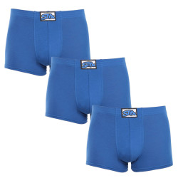 3PACK pánske boxerky Styx klasická guma modré (3Q1167)