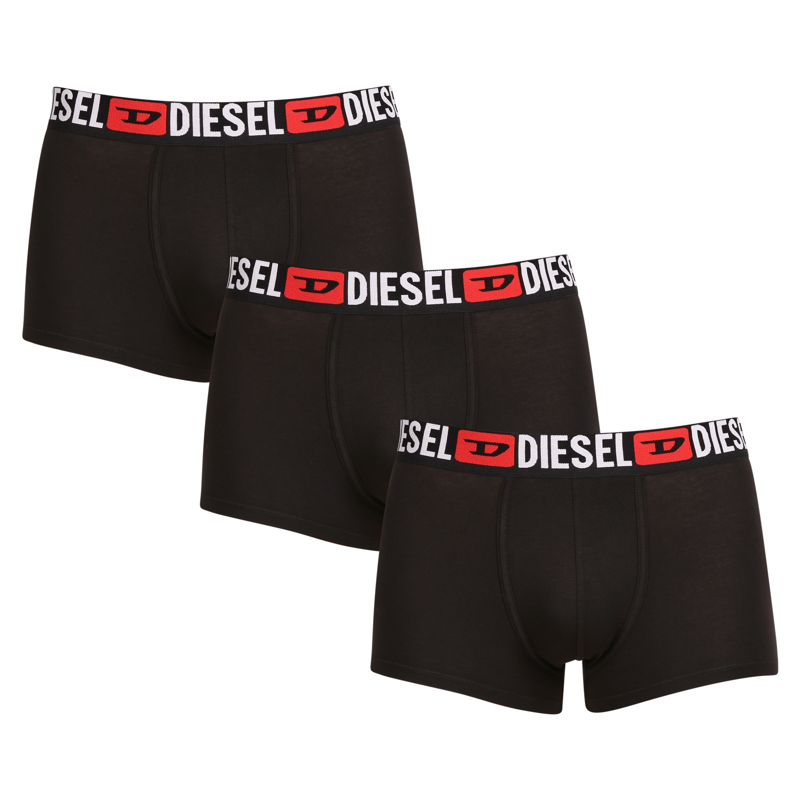 3PACK pánske boxerky Diesel čierne (00ST3V-0DDAI-E4356) M, trenky.
Boxerky Diesel s vytkávanou gumou sú dobrou voľbou, ak chcete pohodlné pánske spodné prádlo, ktoré vyzerá jedinečne.
 
Boxerky Diesel sú ušité z bavlny s prímesou elastanu, vďaka tomu skvele sedí a nikde sa nezarezávajú.
Proste a jednoducho, ak chcete kvalitu, voľte spodná bielizeň Diesel, budete spokojní.
Viac sa dozviete nižšie v klasických informáciách o produkte.