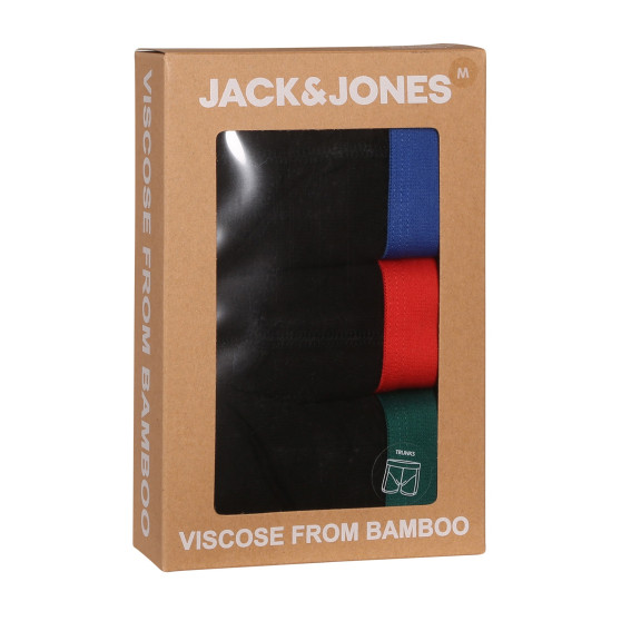 3PACK pánske boxerky Jack and Jones čierne (12240403)