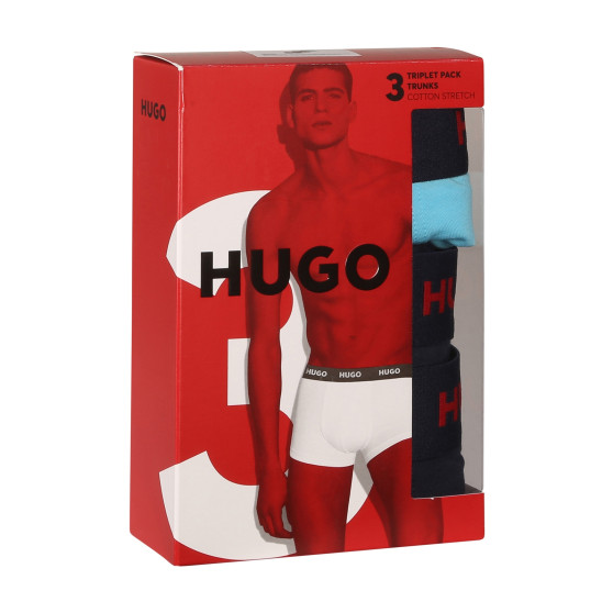 3PACK pánske boxerky HUGO viacfarebné (50480170 440)