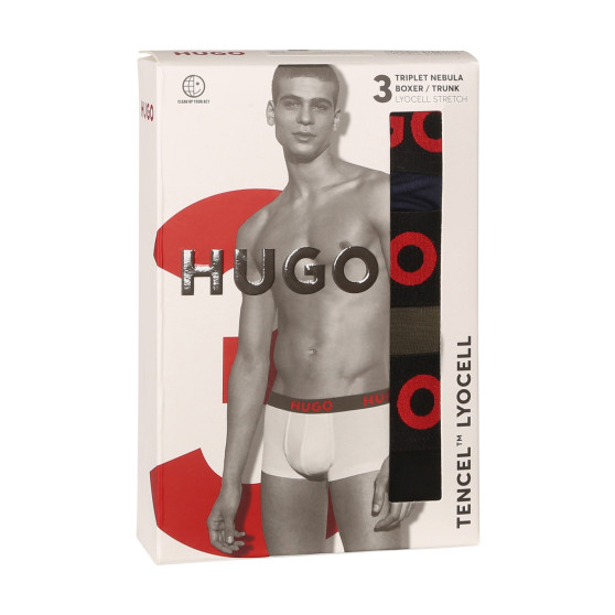 3PACK pánske boxerky HUGO viacfarebné (50496723 308)