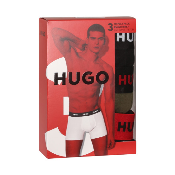 3PACK pánske boxerky HUGO viacfarebné (50503079 972)