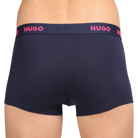 3PACK pánske boxerky HUGO viacfarebné (50469766 414)