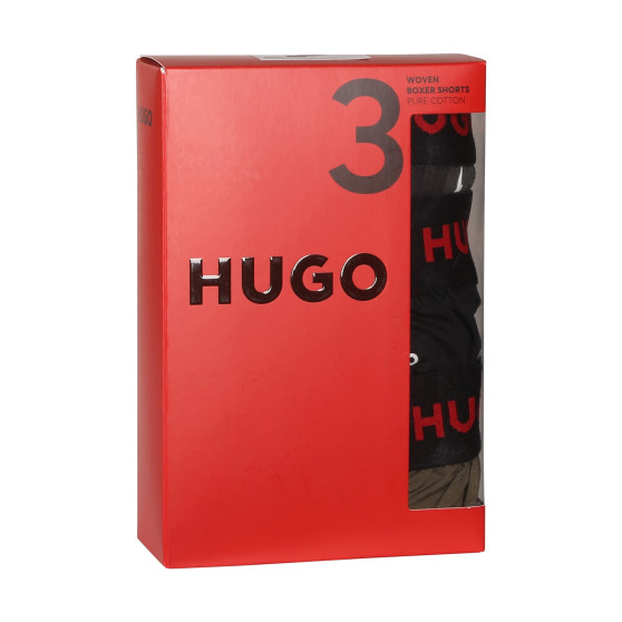 3PACK pánske trenky HUGO viacfarebné (50510216 310)