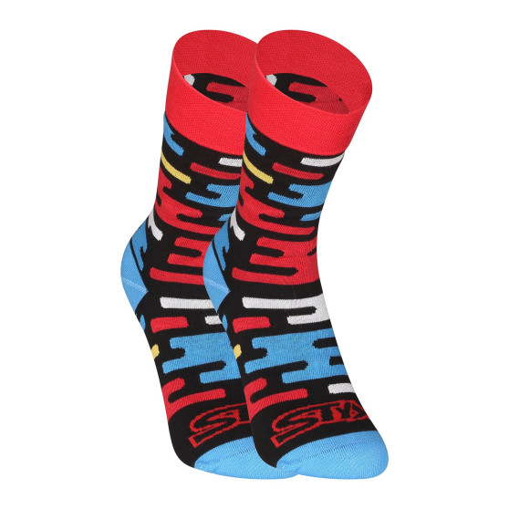 3PACK veselé ponožky Styx vysoké viacfarebné (H955115453)