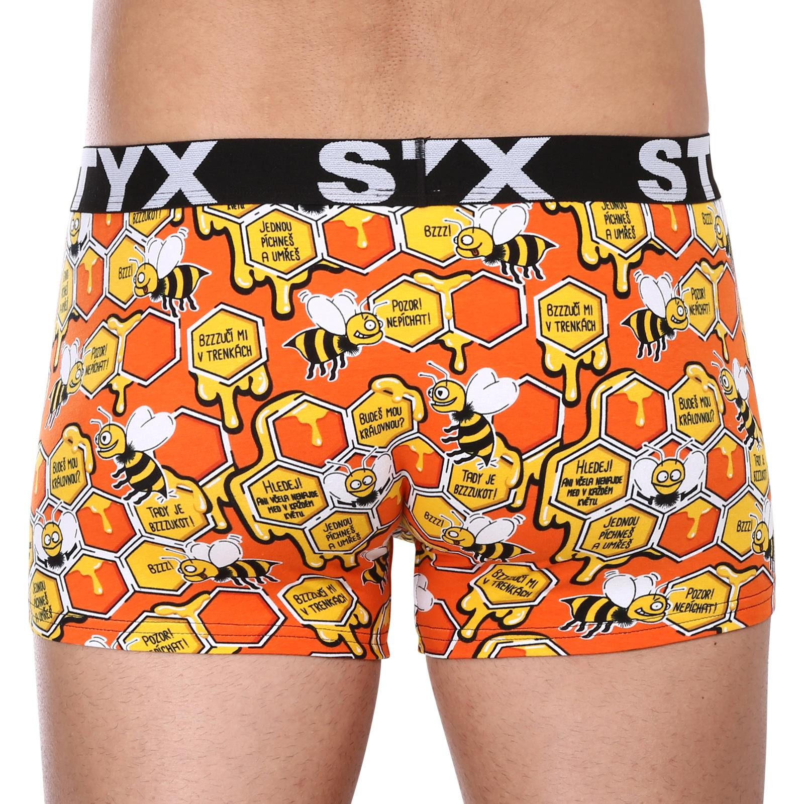 3PACK pánske boxerky Styx art športová guma viacfarebné (3G13724) XXL, trenky.