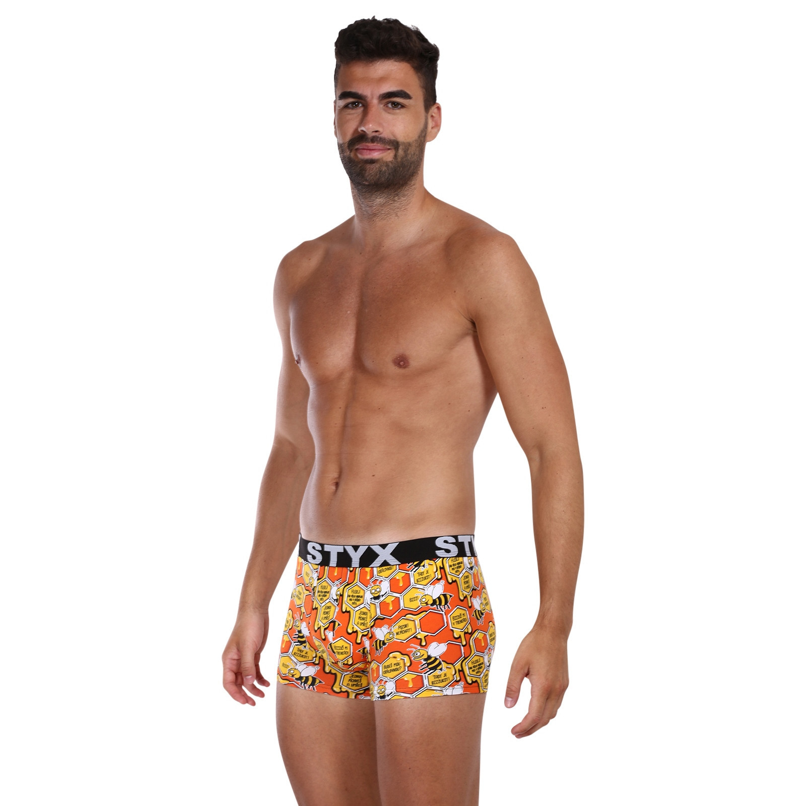 3PACK pánske boxerky Styx art športová guma viacfarebné (3G13724) XXL, trenky.