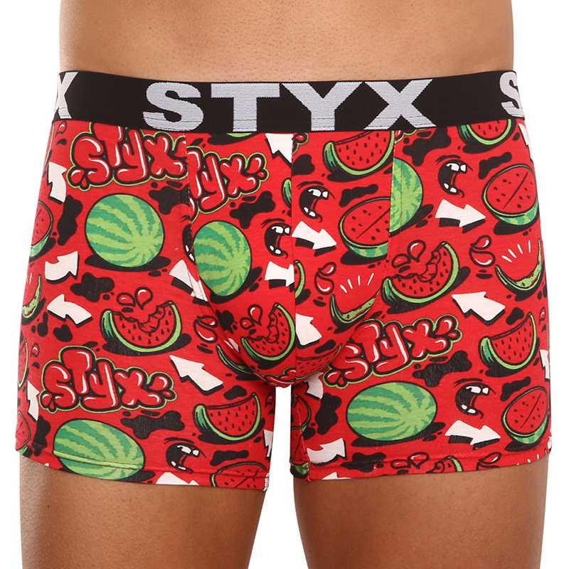 5PACK pánske boxerky Styx long športová guma viacfarebné (5U1267924) M, trenky.