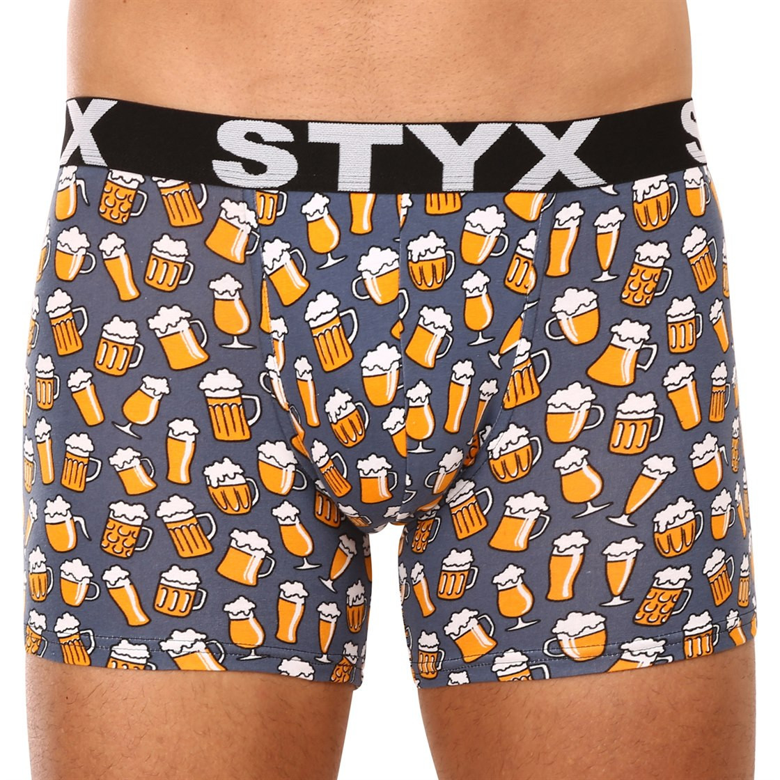 5PACK pánske boxerky Styx long športová guma viacfarebné (5U1267924) M, trenky.