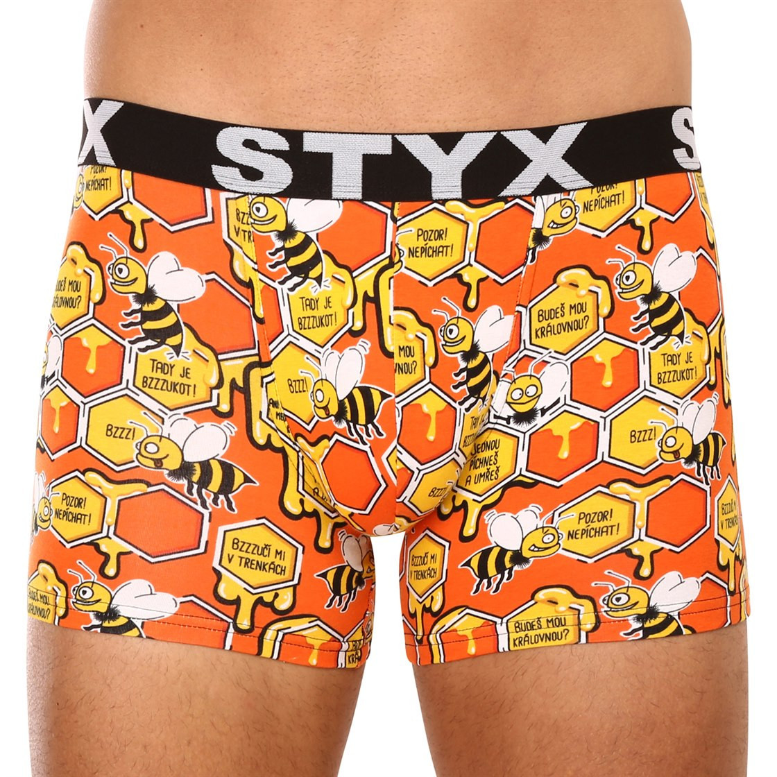 5PACK pánske boxerky Styx long športová guma viacfarebné (5U1267924) M, trenky.