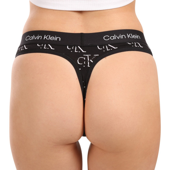Dámske tangá Calvin Klein čierná (QF7221E-LOC)