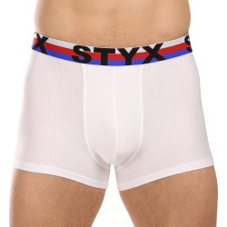 Pánske boxerky Styx športová guma biele trikolóra (G2061)