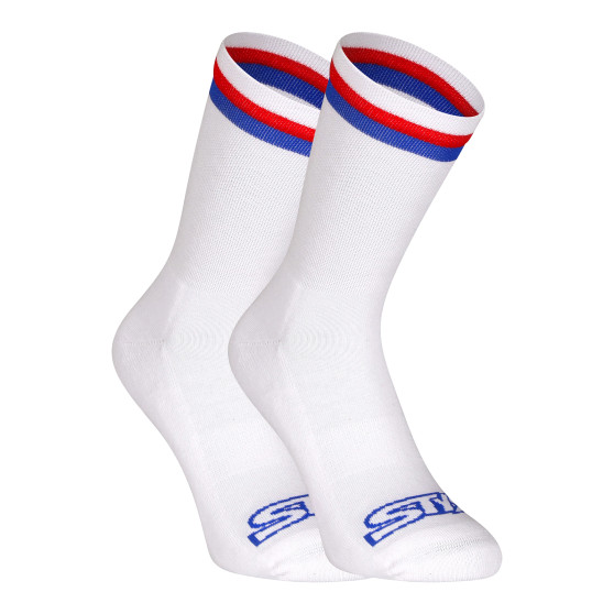 3PACK ponožky Styx vysoké biele trikolóra (3HV10111)