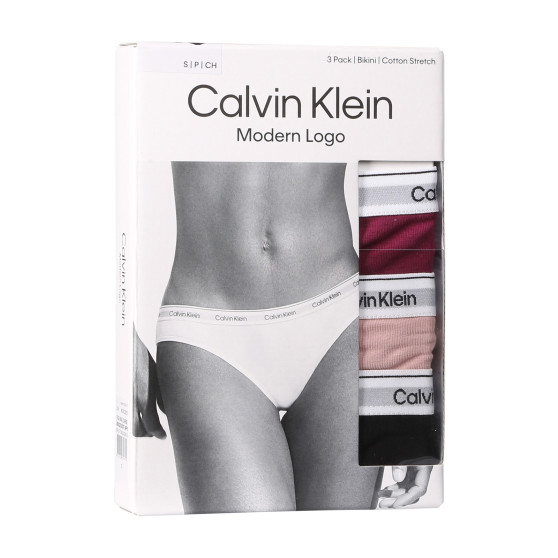 3PACK dámske nohavičky Calvin Klein viacfarebné (QD5207E-NP6)