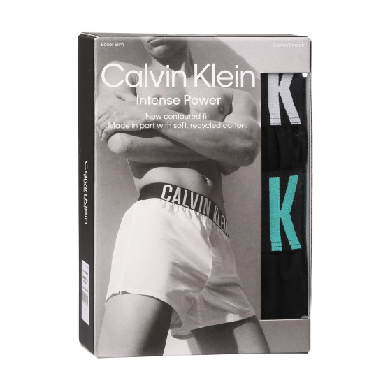 2PACK pánske trenky Calvin Klein čierné (NB3833A-MVL)