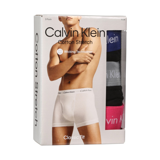3PACK pánske boxerky Calvin Klein čierné (NB2615A-MLR)