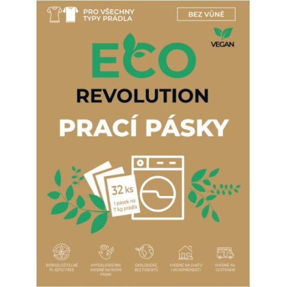 Pracie pásky EcoRevolution bez vône 32ks (ECO84697)