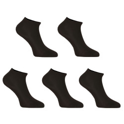 5PACK ponožky Nedeto nízke čierne (5NDTPN1001)