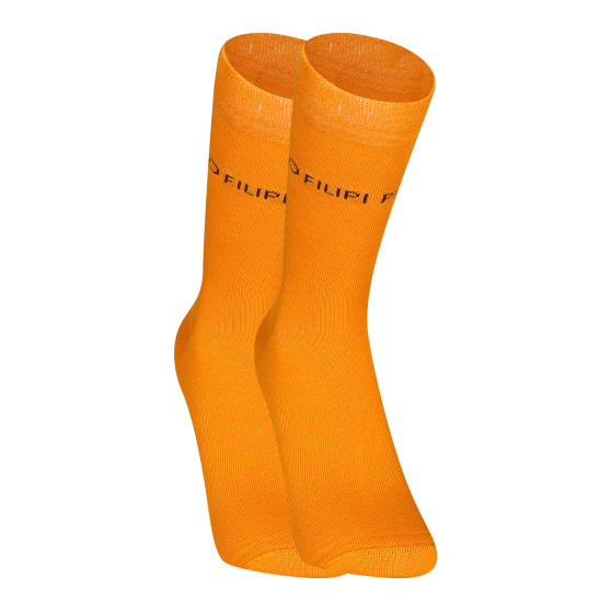 Ponožky Pietro Filipi vysoké bambusové oranžové (1PBV005)