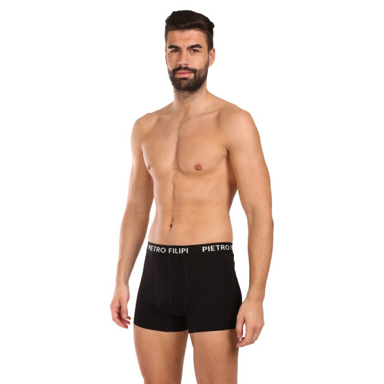 3PACK pánske boxerky Pietro Filipi čierné (3BCL004)