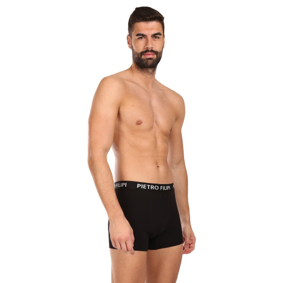 3PACK pánske boxerky Pietro Filipi čierné (3BCL004)