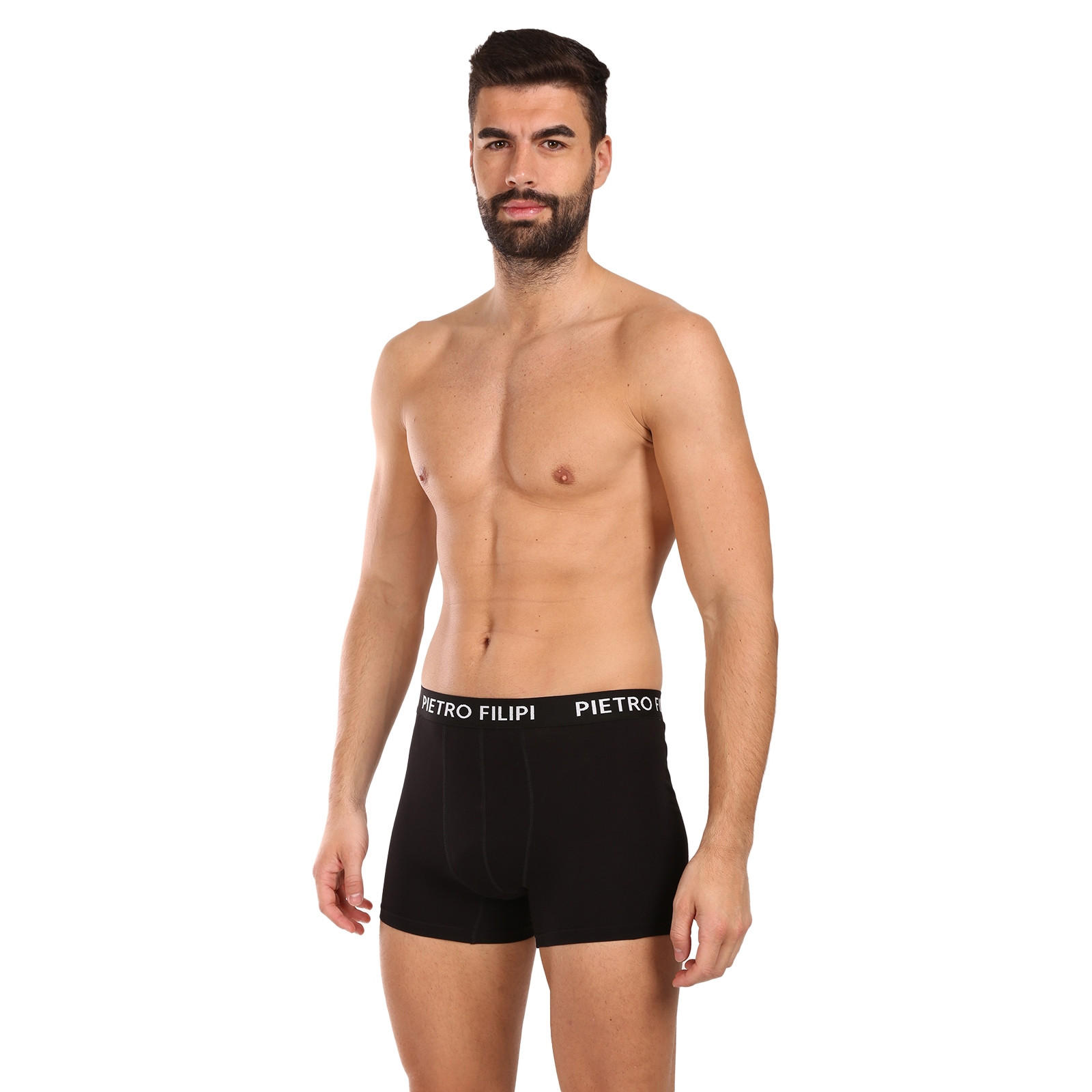 5PACK pánske boxerky Pietro Filipi čierné (5BCL002) XL.