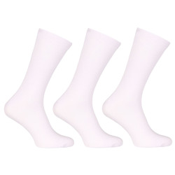 3PACK ponožky Nedeto vysoké bambusové biele (3PBV02)