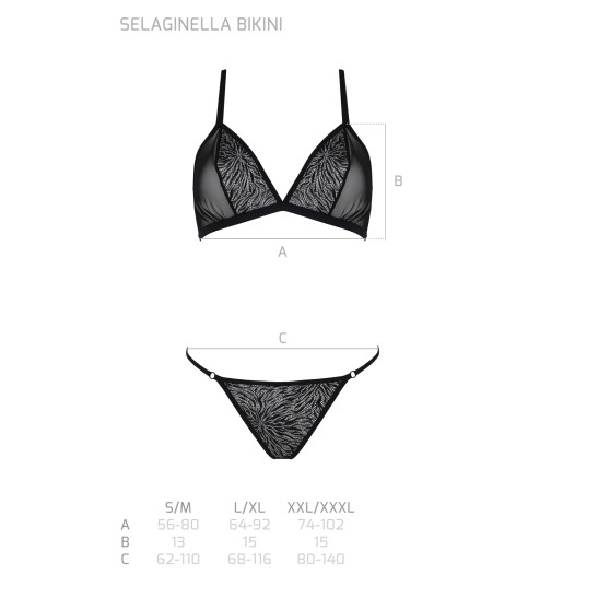 Dámsky set Passion čierny (Selaginella bikini)