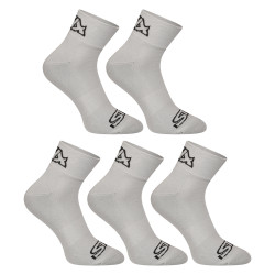 5PACK ponožky Styx členkové sivé (5HK1062)