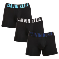 3PACK pánske boxerky Calvin Klein čierne (NB3609A-LXT)