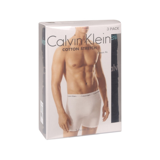 3PACK pánske boxerky Calvin Klein čierné (NB1770A-MXT)