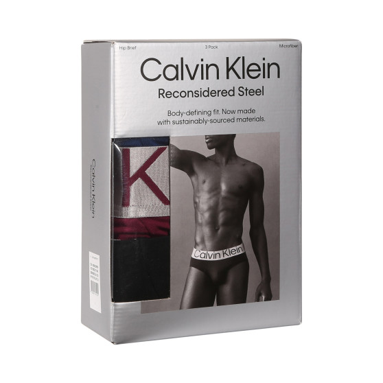 3PACK pánske slipy Calvin Klein viacfarebné (NB3073A-N2G)