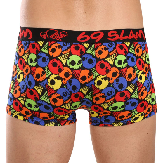 Pánske boxerky 69SLAM hip bamboo SKULL CONE (MHBSKC-BB)