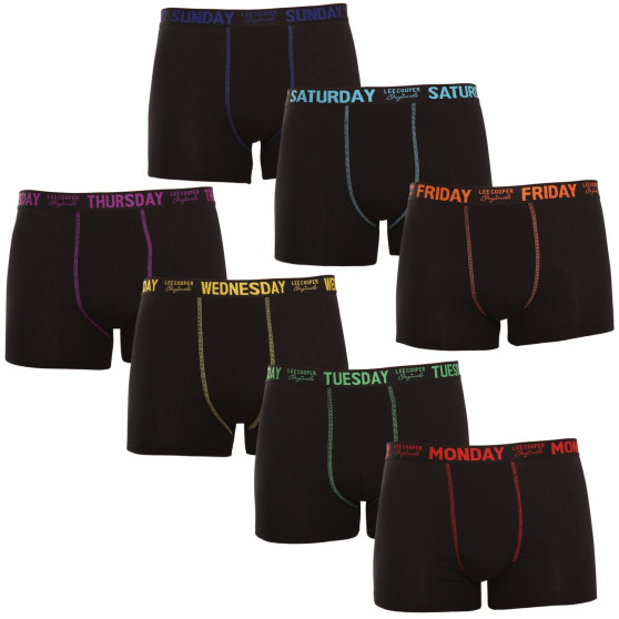 Poškodený obal - 7PACK pánske boxerky Lee Cooper čierné (LCUBOX7P0110-1769913)