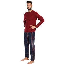 Poškodený obal - Pánske pyžamo Tommy Hilfiger viacfarebné (UM0UM02995 0WQ)
