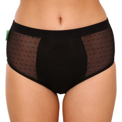 Poškodený obal - Menštruačné nohavičky Bodylok Bambus Hi-Waist Black stredná menštruácia (BD22044)