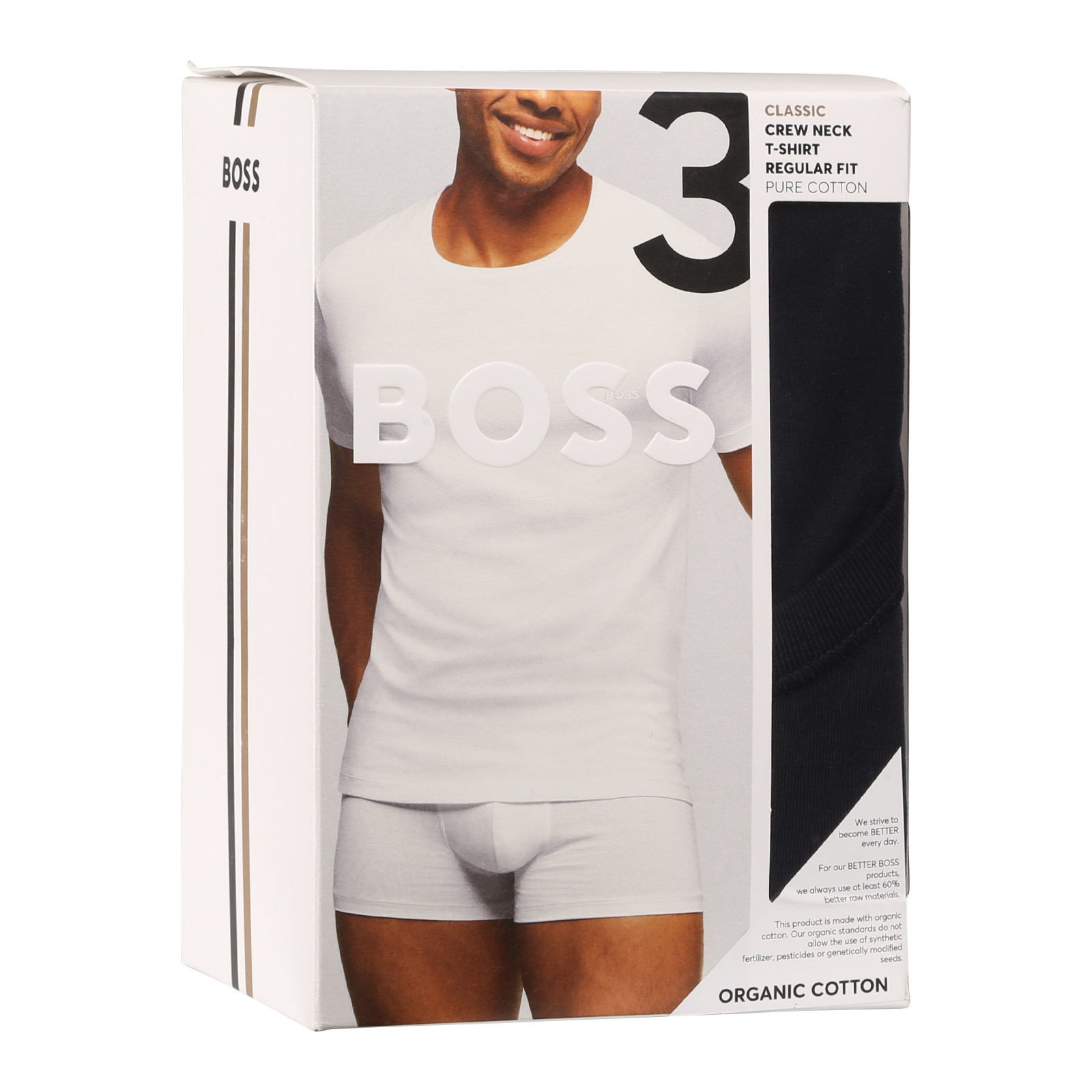 3PACK pánske tričko BOSS viacfarebné (50517858 989) XXL.