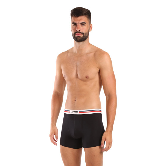 3PACK pánske boxerky Levis čierné (701224292 001)