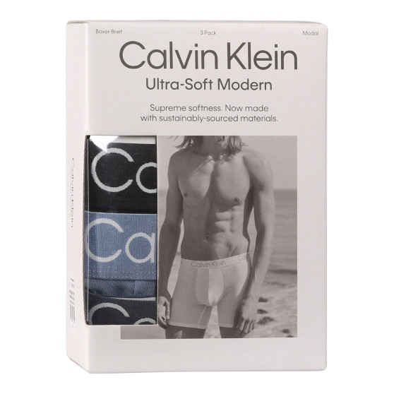 3PACK pánske boxerky Calvin Klein viacfarebné (NB3188A-PU5)