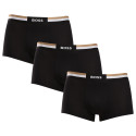 3PACK pánske boxerky BOSS čierné (50516542 001)