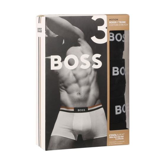 3PACK pánske boxerky BOSS čierné (50516542 001)