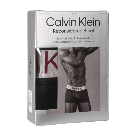 3PACK pánske boxerky Calvin Klein čierne (NB3074A-MJ3)