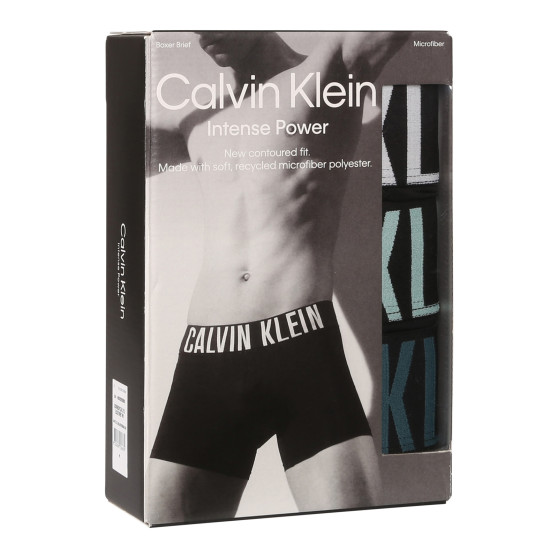 3PACK pánske boxerky Calvin Klein čierne (NB3612A-Q1L)