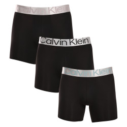 3PACK pánske boxerky Calvin Klein čierne (NB3075A-QTE)