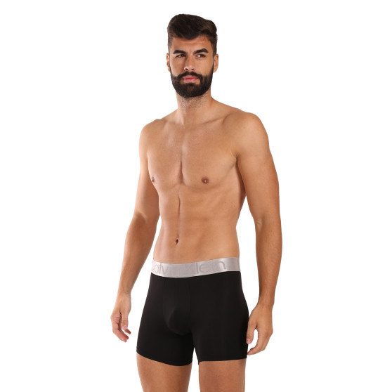 3PACK pánske boxerky Calvin Klein čierne (NB3075A-QTE)